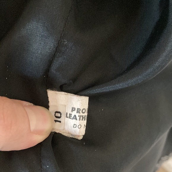 Vintage 80-90’s Wool Leather Coat Size M - Picture 12 of 14
